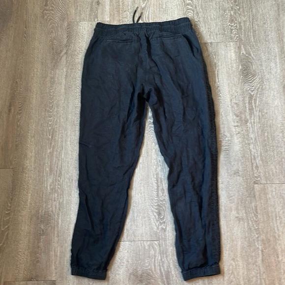 Athleta Cabo linen jogger pants zip pockets size 12 tall casual bottoms - Picture 8 of 8